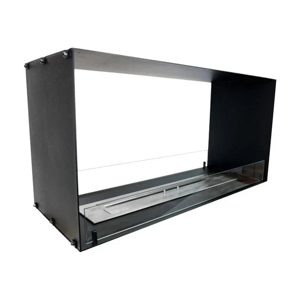 Șemineu Modern cu Bioetanol Foco Two 1000, Dublă Față, Ideal pentru Delimitarea Spațiilor