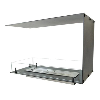 Foco Șemineu Biologic Decorativ 800 - Divizor de Cameră cu Vedere pe Trei Laturi