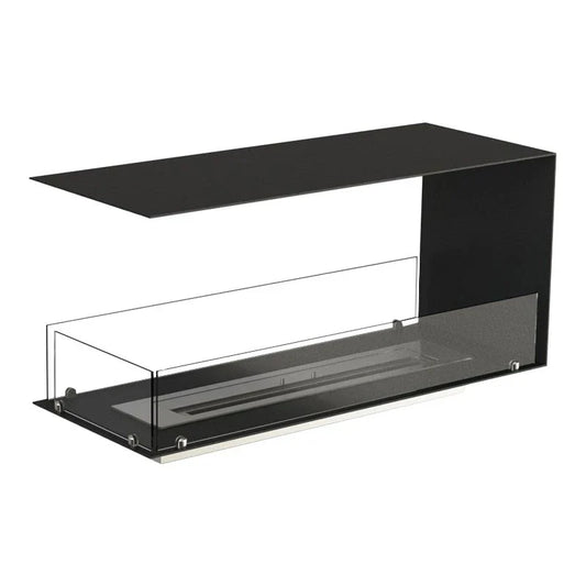 Șemineu pe bioetanol Foco Room Divider 1000 - Divizor de cameră elegant, 100cm lățime, vizibil din 3 părți