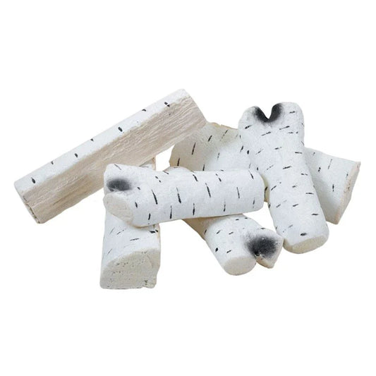 Set Elegant 6 Piese Ceramice Decor Focar Rufe Stilizate Birchwood