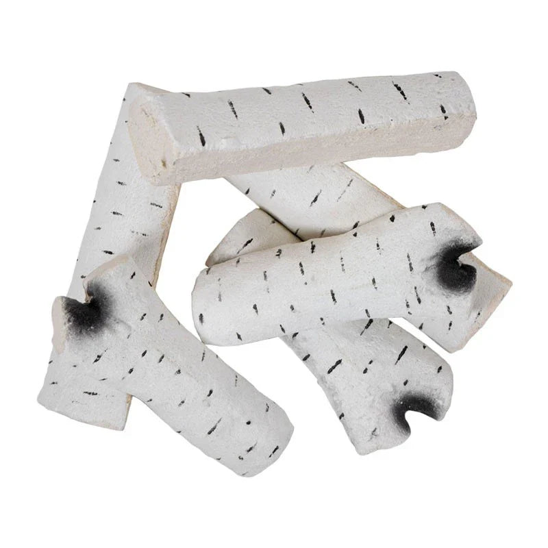 Set Elegant 6 Piese Ceramice Decor Focar Rufe Stilizate Birchwood