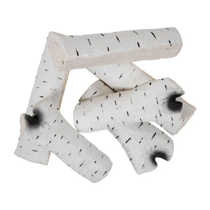 Set Elegant 6 Piese Ceramice Decor Focar Rufe Stilizate Birchwood