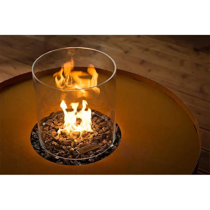 Focar de Exterior Rotund Corten Automatic - Arzător pe Gaz Controlabil
