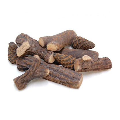 Set 9 Piese Lemn Ceramic pentru Decorarea Șemineelor pe Bioetanol