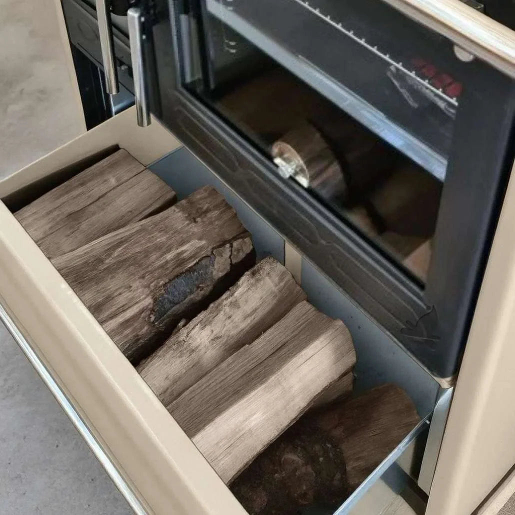 Soba de gătit PLAMEN 850 – Crem – 8 kW (racord dreapta)