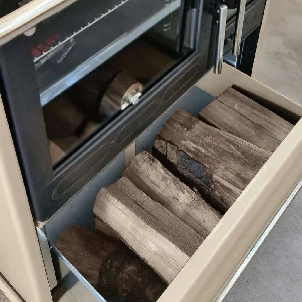 Soba de gatit P85 Crem cu plita si cuptor - 8kW - racord stanga