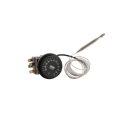 Set Ventilator Șemineu Profesional 990mc - GEN II + Regulator Electronic Alb Pătrat + Termostat