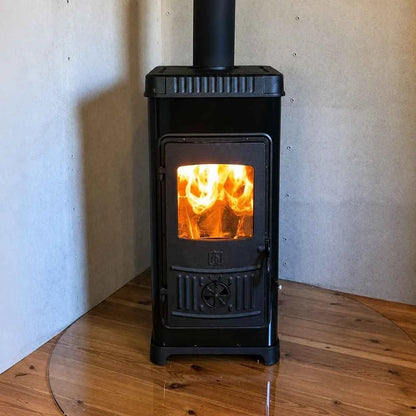 Soba de fonta + plita DONA Negru 7-9 kW, 81,9%, A+