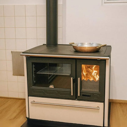 Soba de gatit P85 Crem cu plita si cuptor - 8kW - racord stanga
