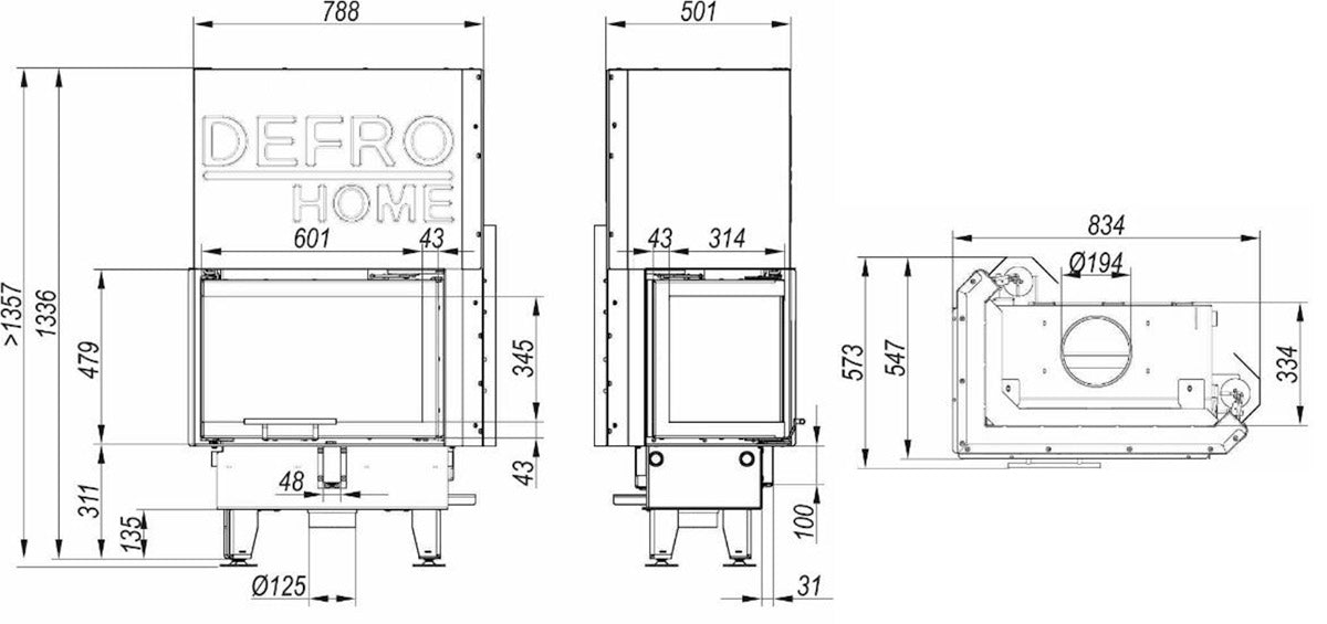 Focar semineu Impuls SM BL G