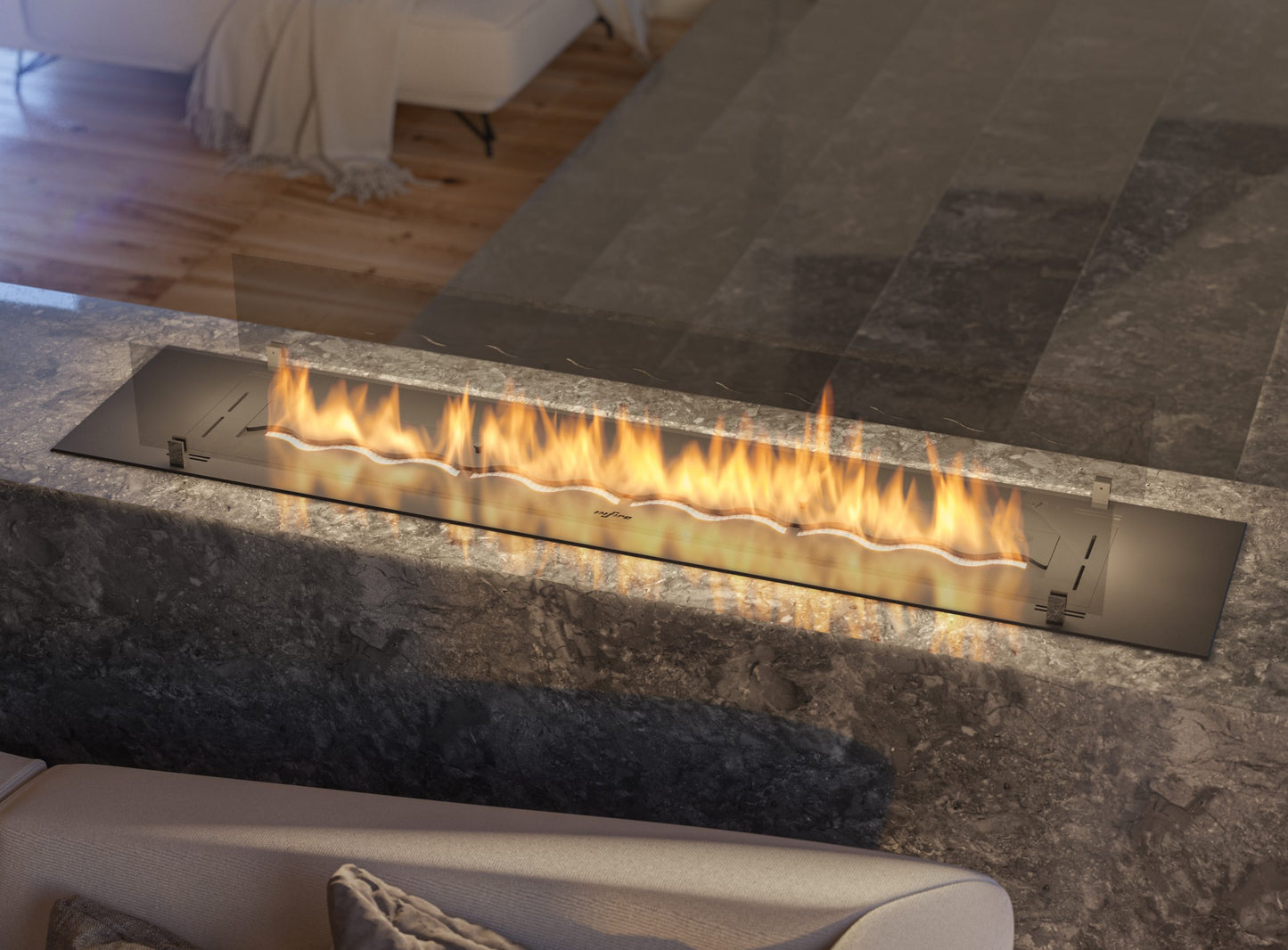 Șemineu cu bioetanol Slimfire Insert Black 1500 Rezervor 5 l