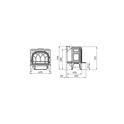 Semineu soba Jotul F 400 ECO SE IVE
