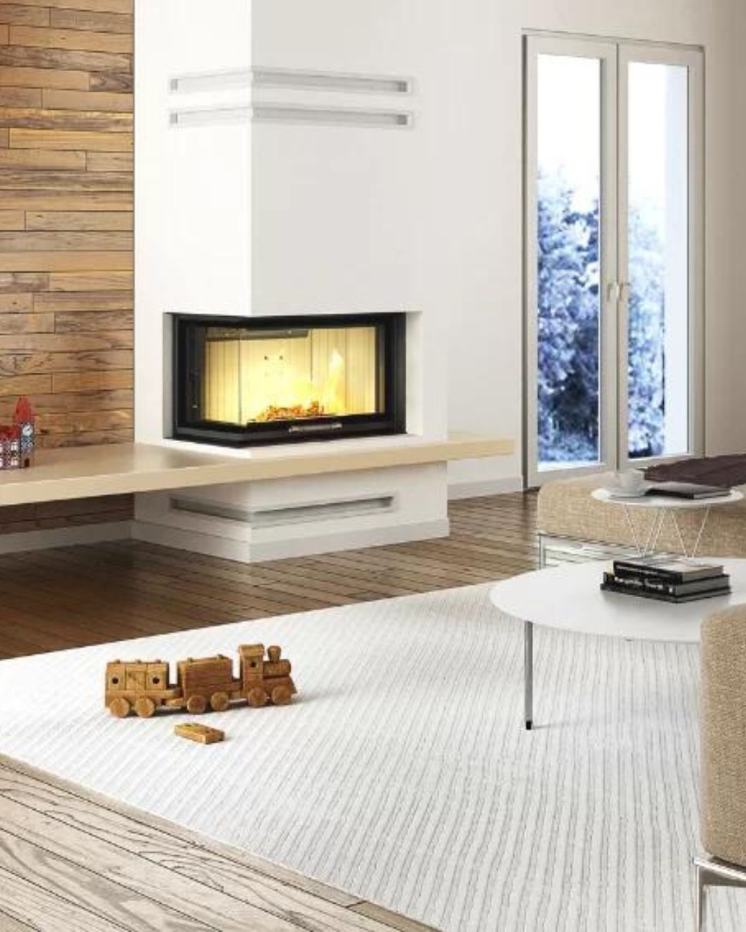 Termoșemineu Hitze Albero Aquasystem ALAQS90x41.RG-D 21 kW