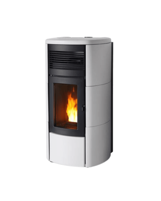 Sobă peleți MCZ CLUB Hydromatic 16 kW - Centrală termică - Alb