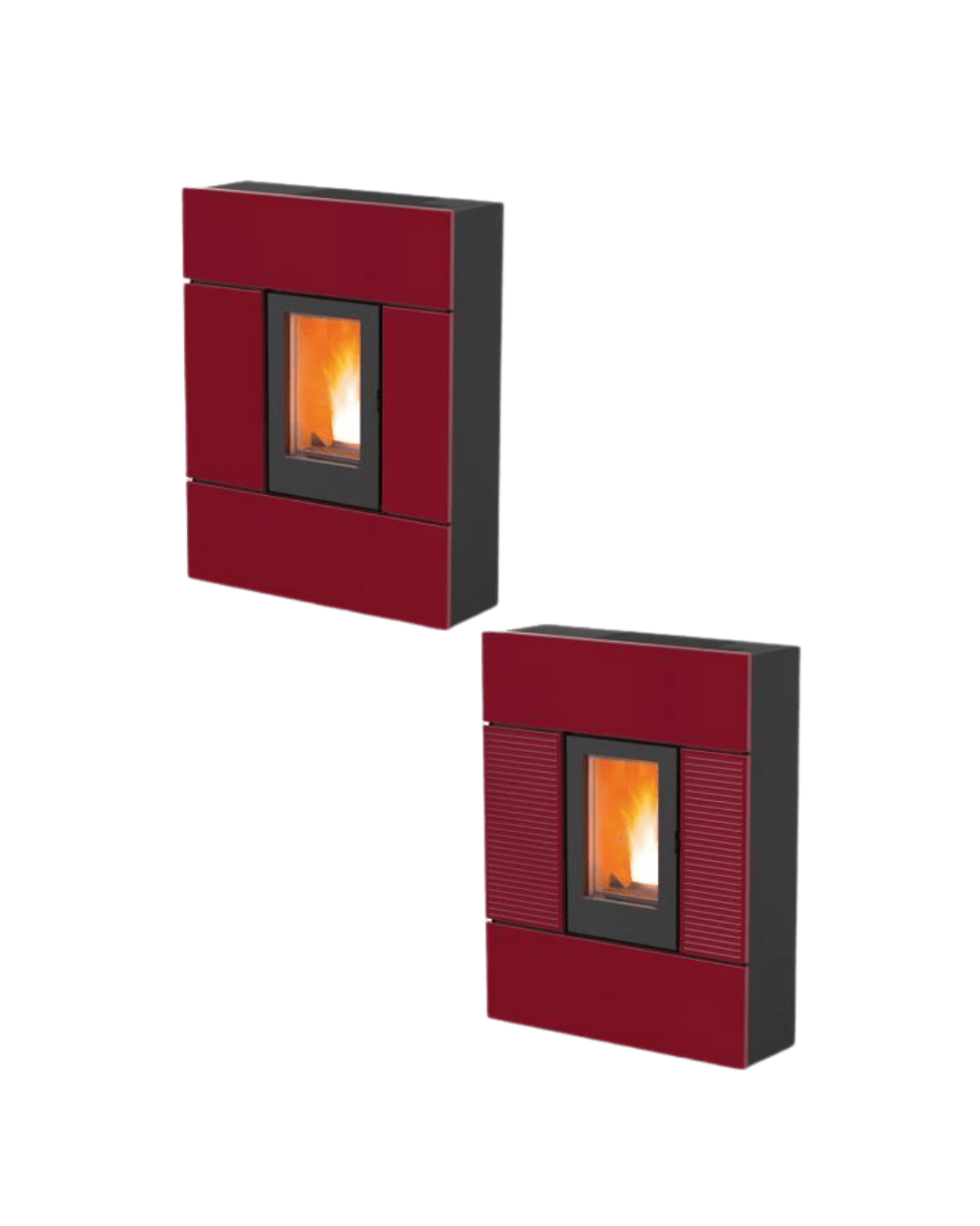 Sobă peleți MCZ RAY Comfort AIR 8 - 8 kW - Rosu