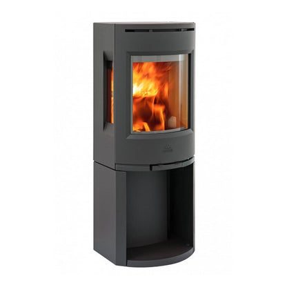 Sobă pe lemne din fontă Jøtul F 135 BP cu ferestre laterale, 4,7 kW - Eficientă și Elegantă