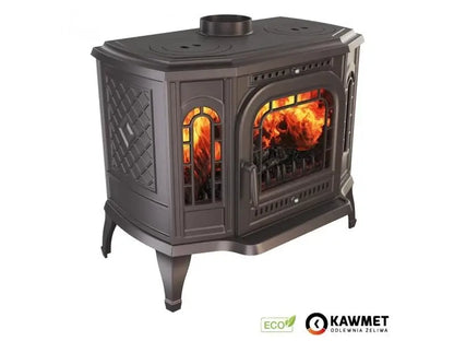 Soba pe lemne KAWMET P7, cu plita pentru gatit, 10.5 kW, PB ECO – Dreapta