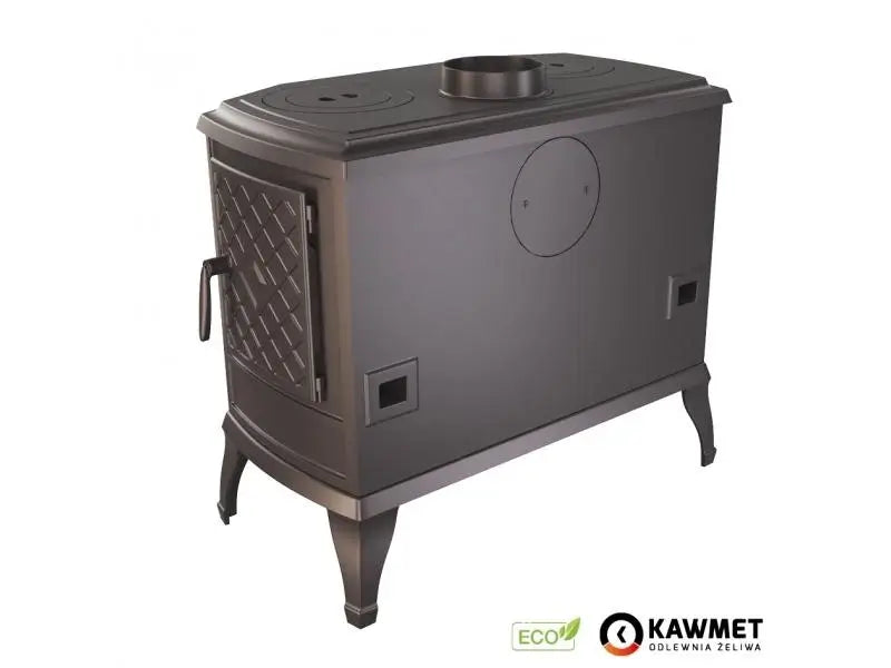 Soba pe lemne KAWMET P7, cu plita pentru gatit, 10.5 kW, PB ECO – Dreapta