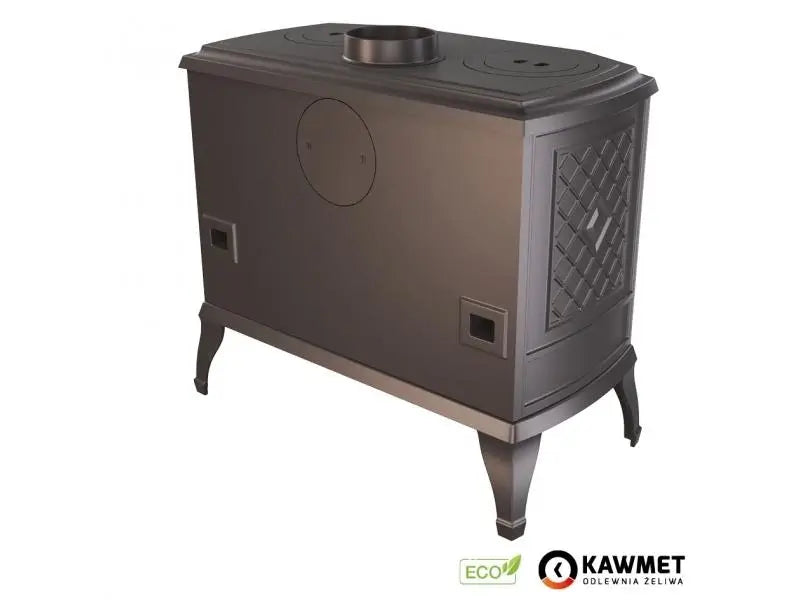 Soba pe lemne KAWMET P7, cu plita pentru gatit, 10.5 kW, PB ECO – Dreapta