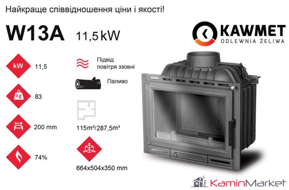 Șemineu Kawmet W13A ECO 11,5 kW