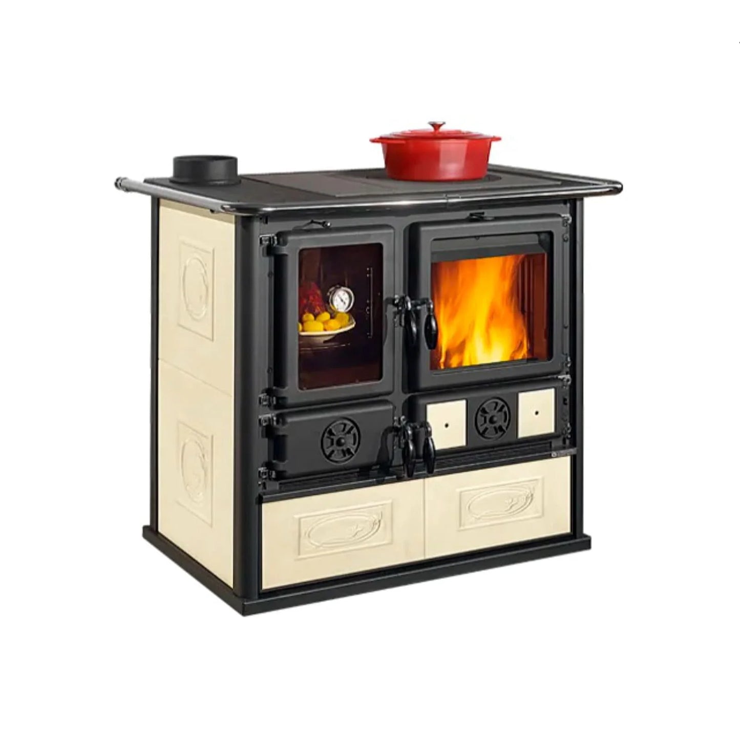 Soba  de gatit pe lemne  La Nordica Rosa Sinistra Reverse 16 Ceramica - 8,2 kW