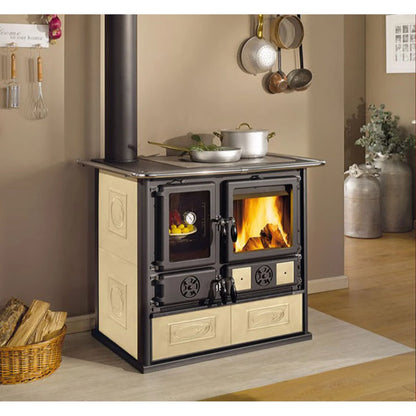 Soba  de gatit pe lemne  La Nordica Rosa Sinistra Reverse 16 Ceramica - 8,2 kW