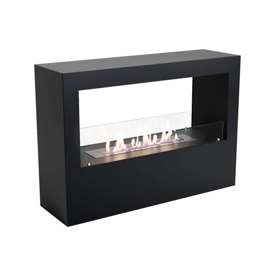 Șemineu Freestanding pe Bioetanol Lansing L - Negru, Dublu, Versatil