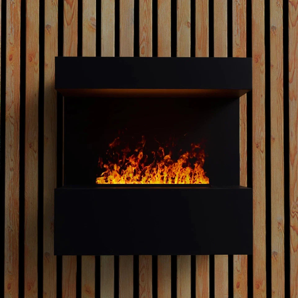 Șemineu Electric de Perete ScandiFlames Opti-myst - Fum și Apă, Negru