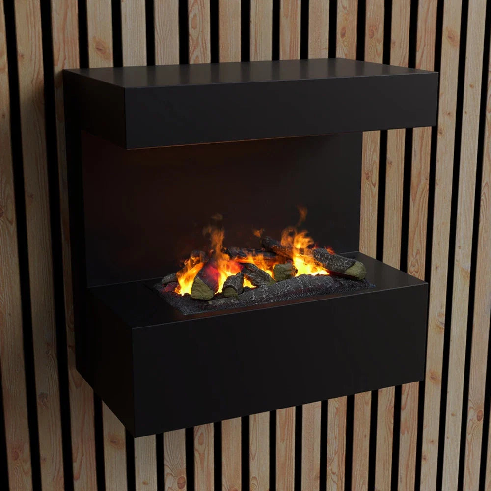 Șemineu Electric de Perete ScandiFlames Opti-myst - Fum și Apă, Negru