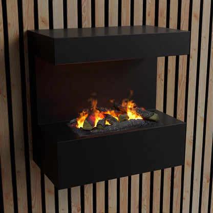 Șemineu Electric de Perete ScandiFlames Opti-myst - Fum și Apă, Negru