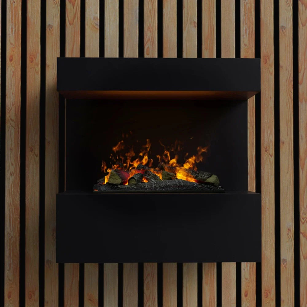 Șemineu Electric de Perete ScandiFlames Opti-myst - Fum și Apă, Negru