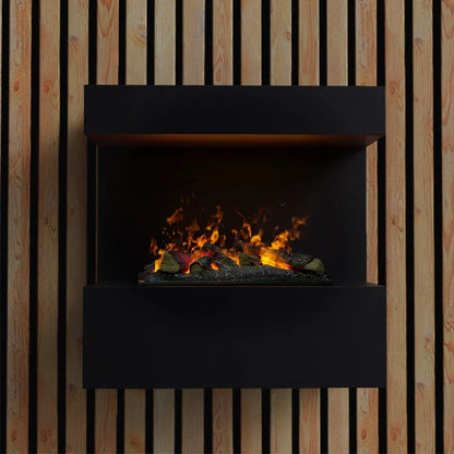 Șemineu Electric de Perete ScandiFlames Opti-myst - Fum și Apă, Negru