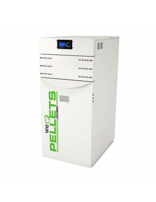 Lidya Compact Plus 25kW Pellet Boiler with Automatic Burner Cleaning System