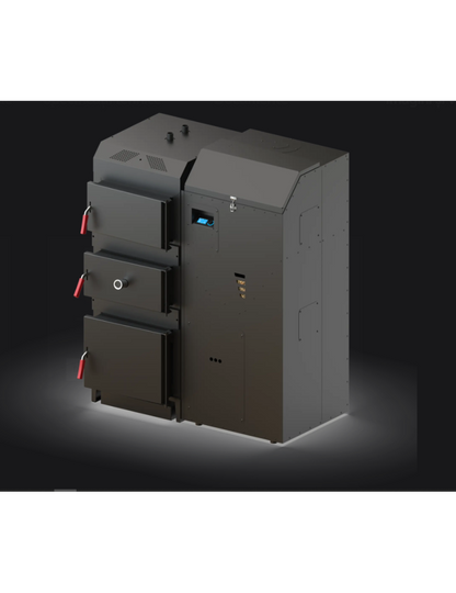 LogPel 25kW Mixta Wood and Pellet Boiler with 280L Pellet Hopper by Kozlusan
