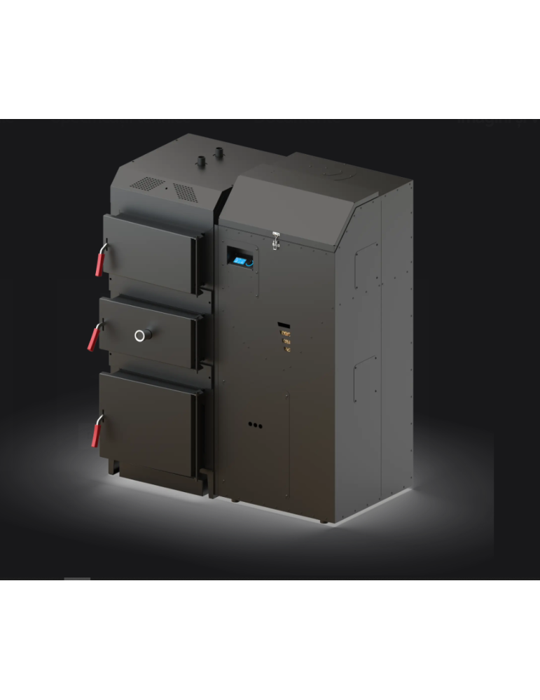 Kozlusan LogPel 40kW Hybrid Wood and Pellet Boiler with 280L Pellet Hopper