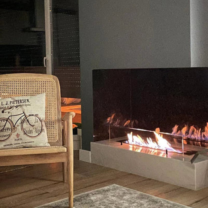 Superior Arzător Eco-Șemineu pe Bioetanol 4.0L (Lățime 80 cm) - Flacără Lungă și Elegantă