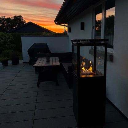 Încălzitor de Exterior Elegant Murcia - Design Modern pe Gaz pentru Terasa Ta