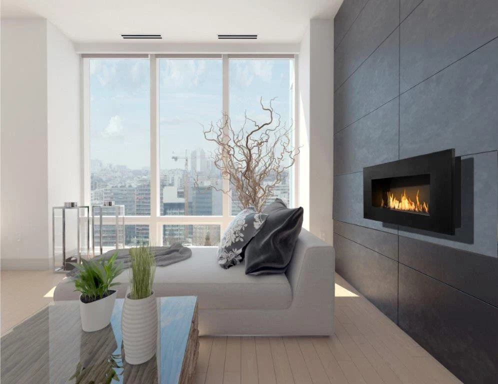 Șemineu de Perete Icon Fires Nero 1150 - Negru, Eficiență Energetică și Design Modern