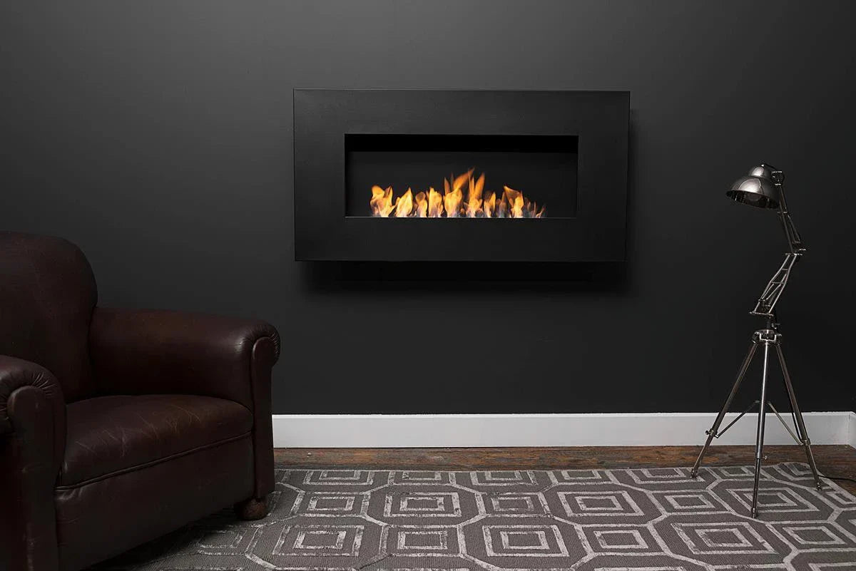 Șemineu de Perete Icon Fires Nero 1150 - Negru, Eficiență Energetică și Design Modern