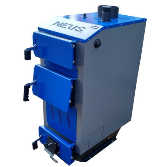 Cazan Robust NEUS Praktik 15 kW pe Combustibil Solid - Încălzire Eficientă pentru Spații de până la 150 m²