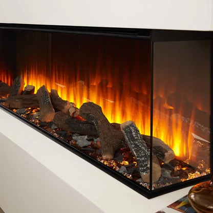 Șemineu Electric Încorporat British Fires New Forest 1600 - Vizualizare Flacără 1, 2 sau 3 Sided