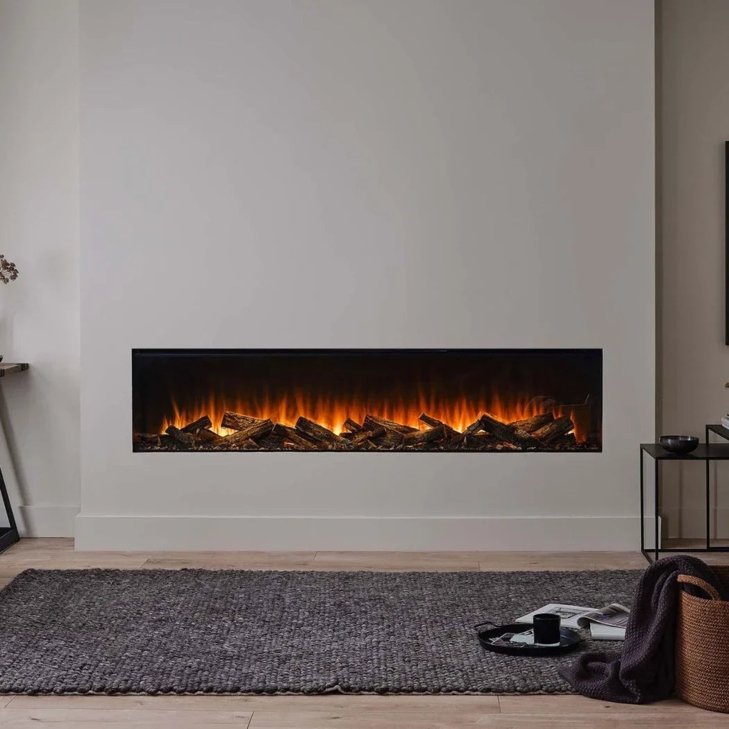 Șemineu Electric Încorporat British Fires New Forest 1900 - Vederi Panoramice Personalizabile
