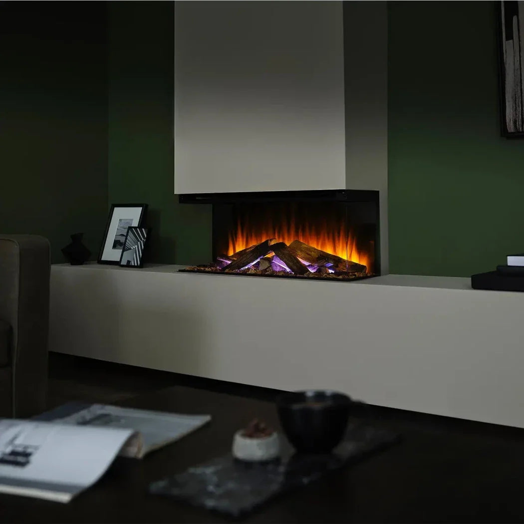 Șemineu Electric Încorporat New Forest 870 - Vederi Multiple ale Flăcărilor