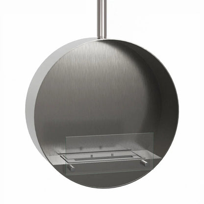 Șemineu Bioetanol Rotund Ottawa - Oțel Periat, 60 cm Diametru