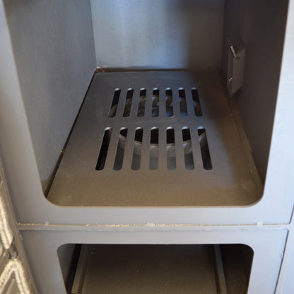 Pachet centrală mixtă lemn/pelet Termax Tera 28 kW, 185 mp, buncăr peleți 95 kg, volum manta apă 75 litri, diametru coș Ø120 mm, Termostat inteligent KOPH I302, Pompă recirculare, Boiler termoelectric Ariston 100 litri, Grup siguranță, Aspirator cenușă