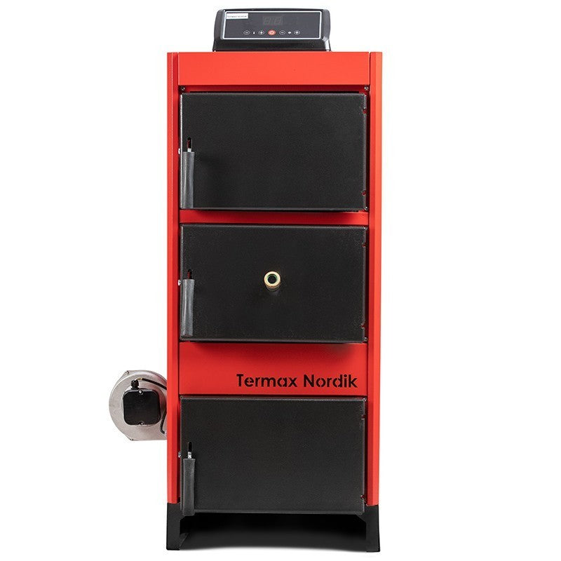 Pachet centrală pe lemn/cărbune Termax Nordik 46 kW echipat cu calorifere și accesorii