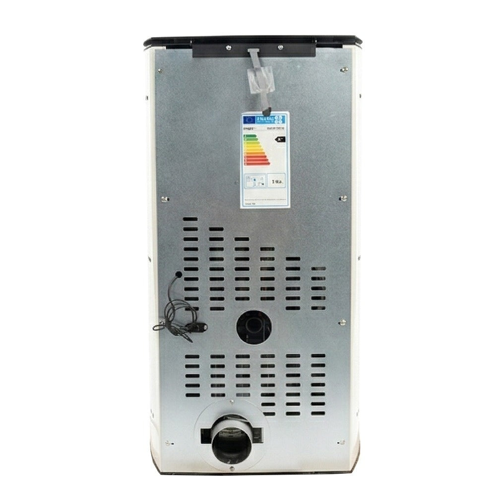 Pachet Complet Soba pe Peleti KOPH PD 10kW (10kW, 60mp, Crem) cu Stabilizator de Tensiune, Aspirator de Cenusa 1000W si Kit Cos de Fum Inox Ø80mm