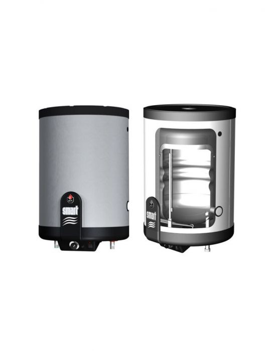 Arca Step Fuego FU 56R Inox Central Heating Boiler with ACV SLEW 240 Stainless Steel Boiler