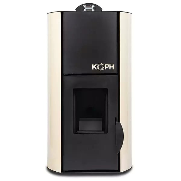 Pachet Smart Control: Termosemineu peleti KOPH PM 18kW (120mp) cu Termostat WiFi, Aspirator cenusa si Stabilizator tensiune