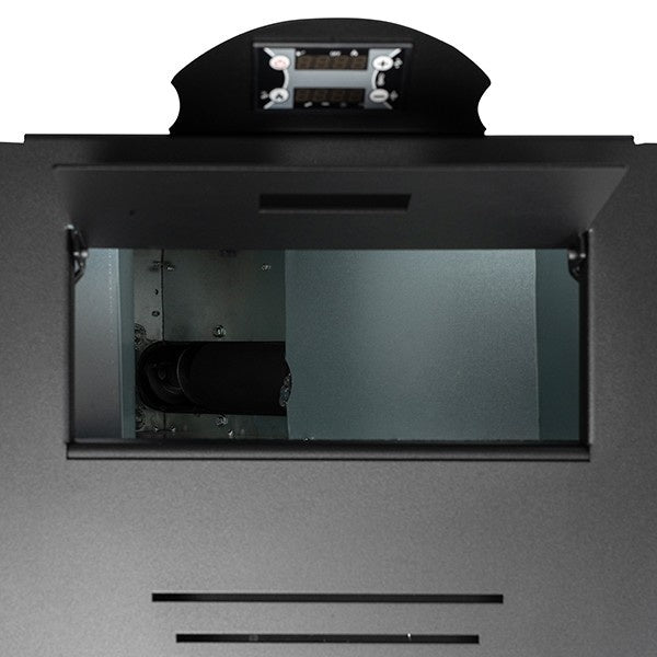 KOPH PM 25 kW Pellet Fireplace Smart Control Bundle: 160sqm Heating, WiFi Thermostat, Ash Vacuum, and Voltage Stabilizer